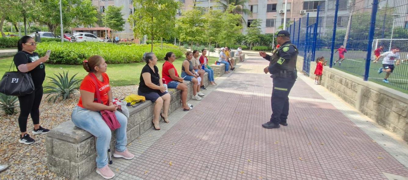 Fortalecimiento de la vigilancia en parques de Barranquilla.