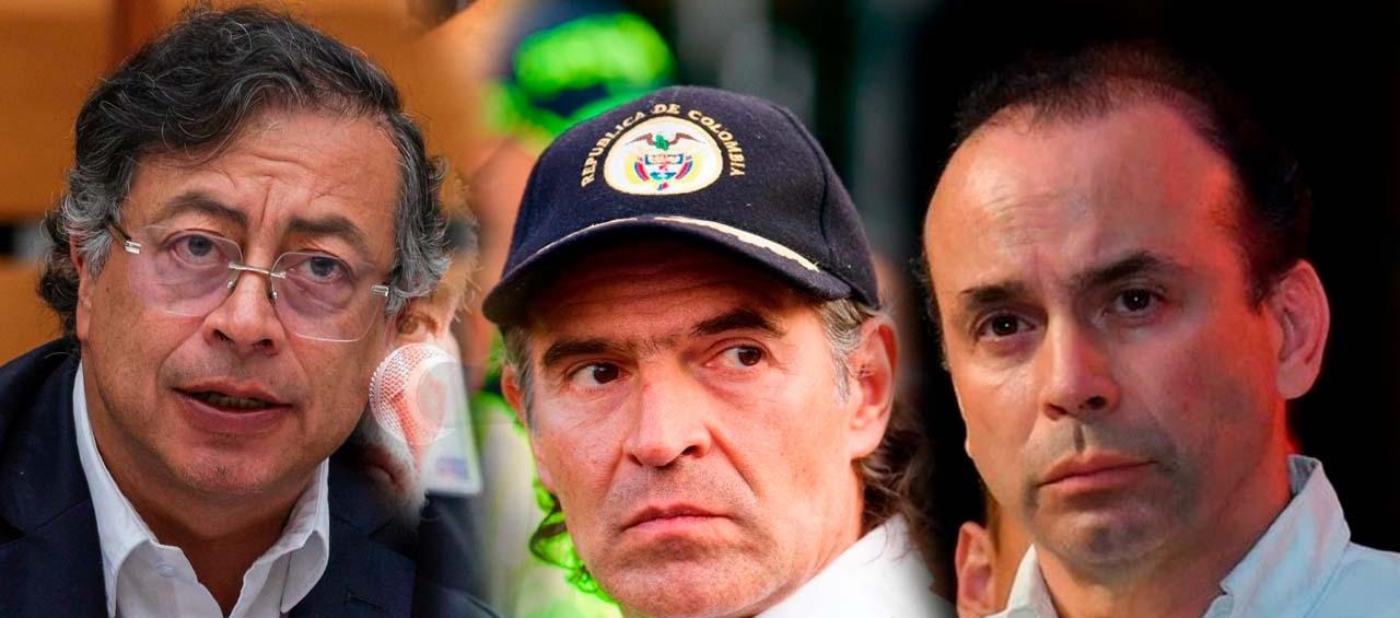 Gustavo Petro, Fico Gutiérrez y Alejandro Eder.