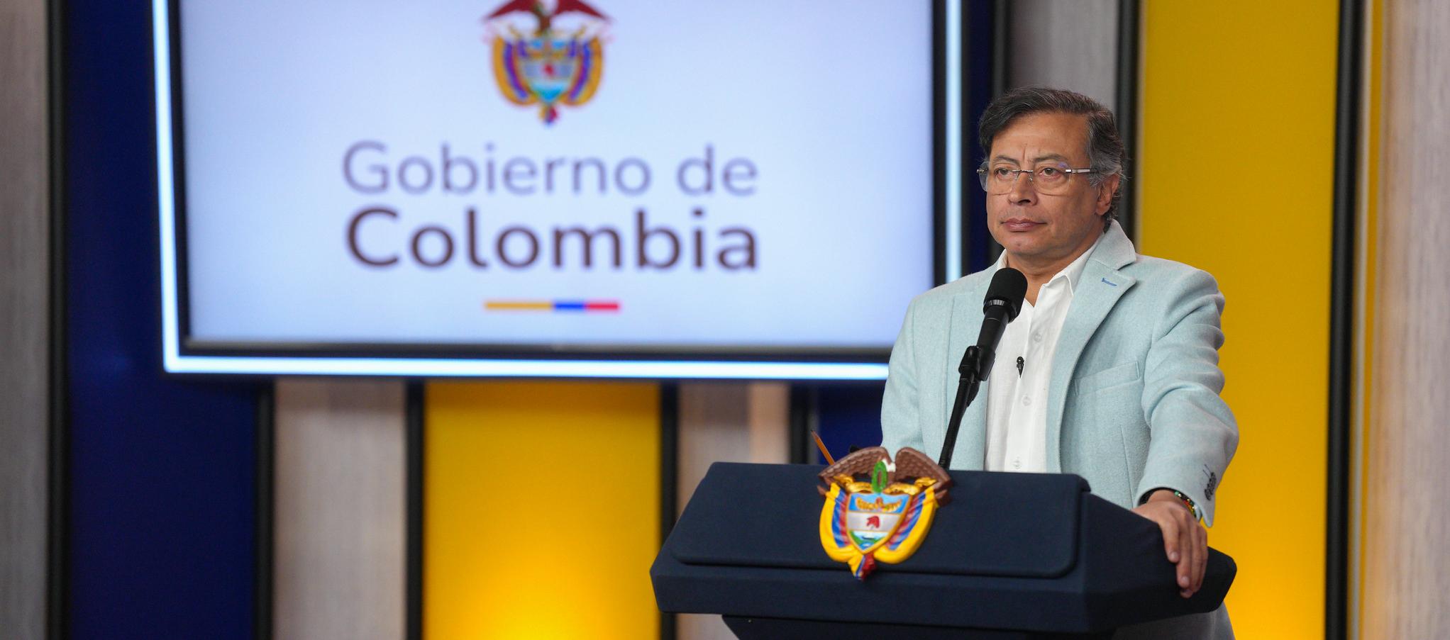 Petro durante su alocución.