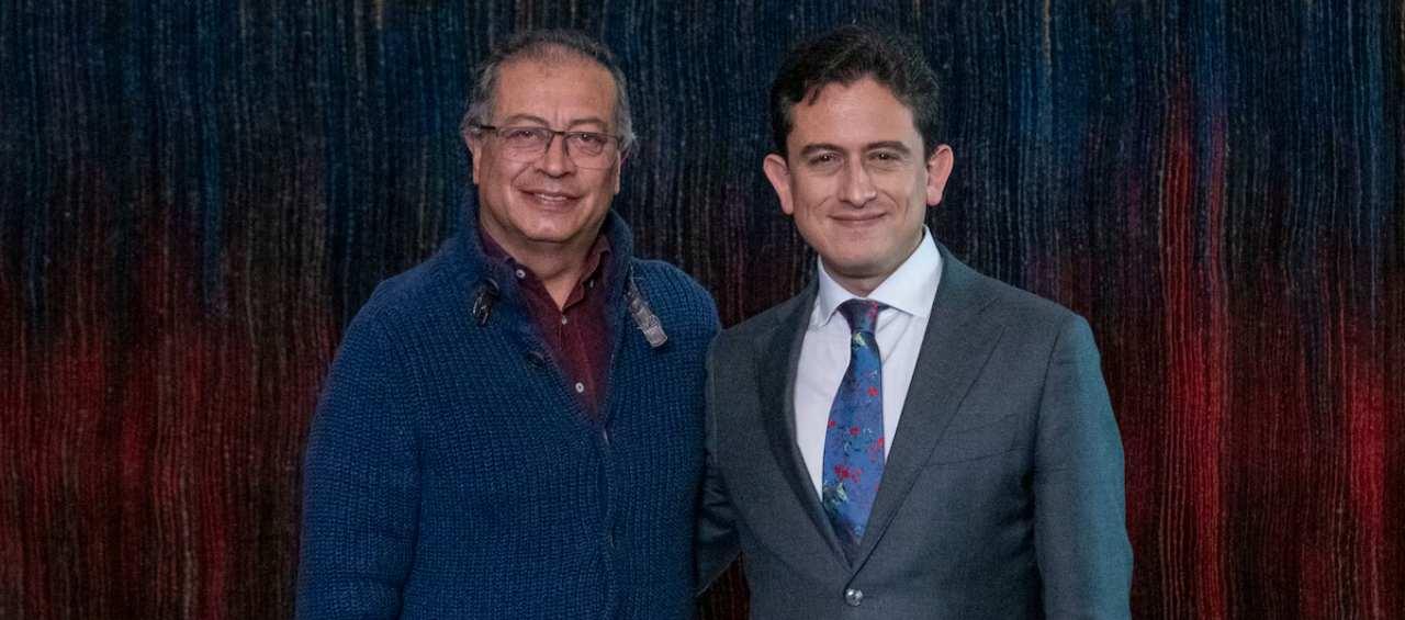 El Presidente Gustavo Petro y Luis Carlos Reyes.