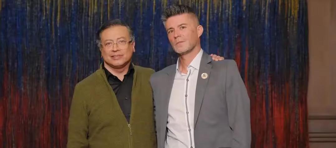 El Presidente Gustavo Petro y el secretario jurídico de Presidencia, Augusto Ocampo.