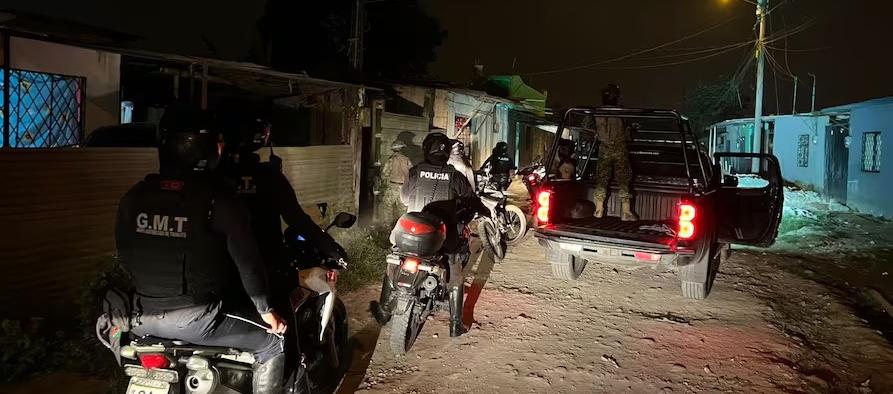 La Policía en la provincia de Santo Domingo, en Ecuador. 