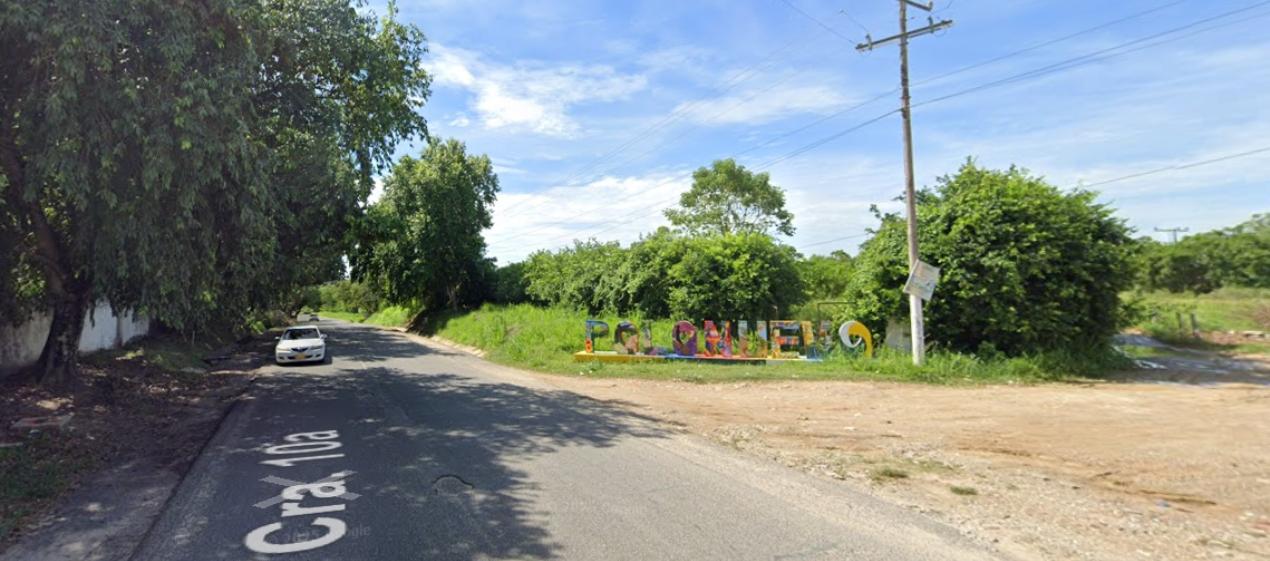 Entrada al municipio de Polonuevo. 