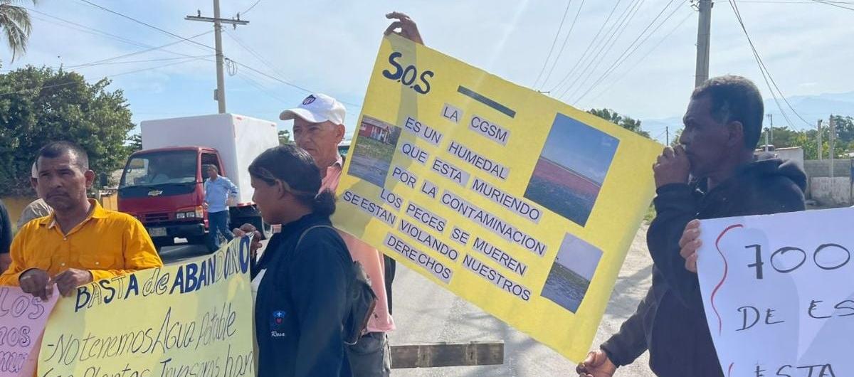 Imagen de la protesta de este miércoles.