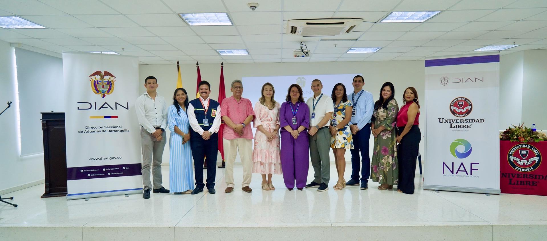 Lanzamiento del Primer Núcleo de Apoyo Contable y Fiscal (NAF) Aduanero en Barranquilla.