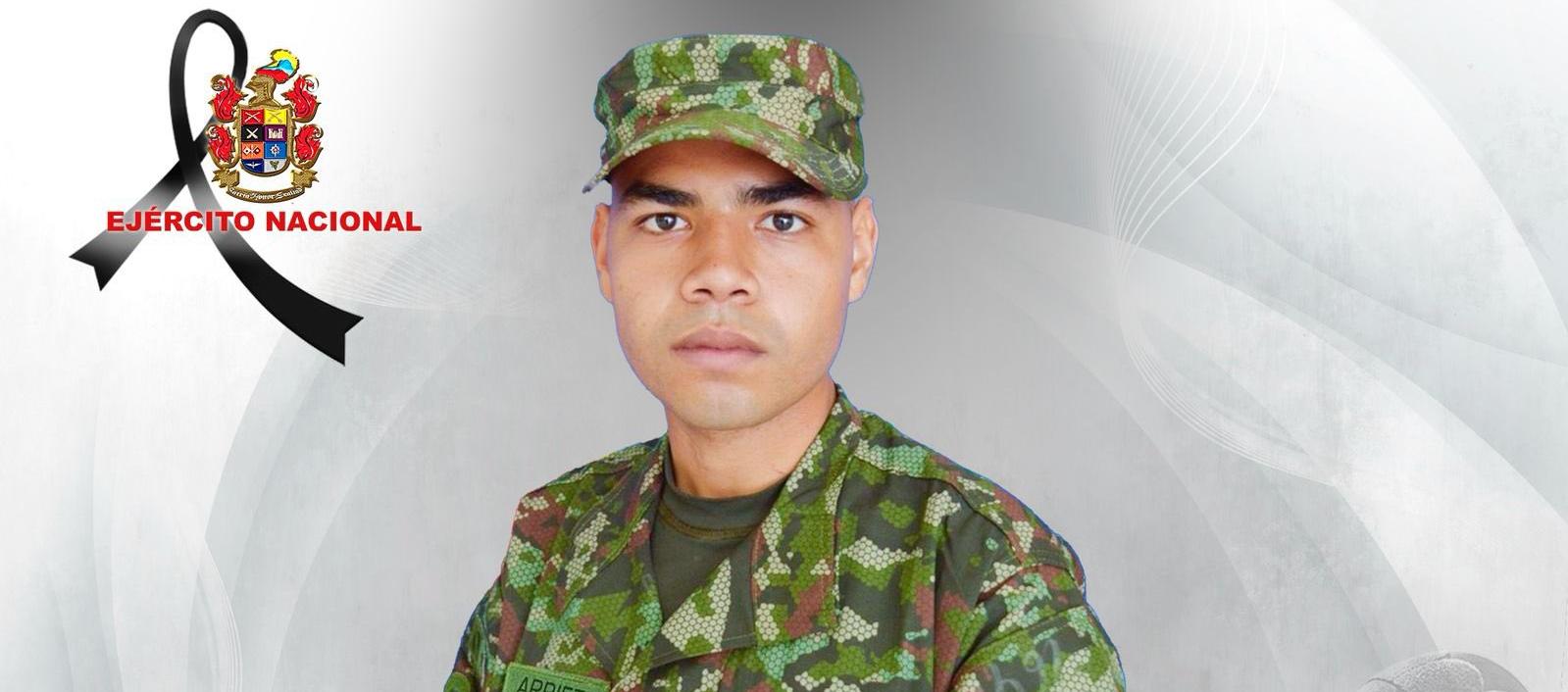 Soldado Juan David Arrieta.