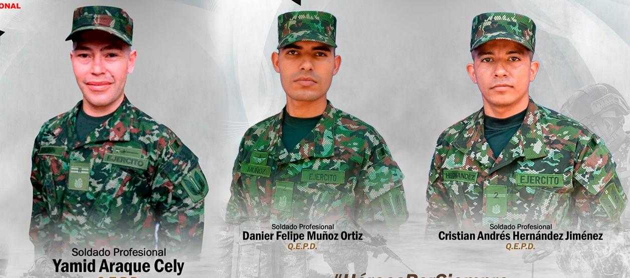 Los soldados asesinados.