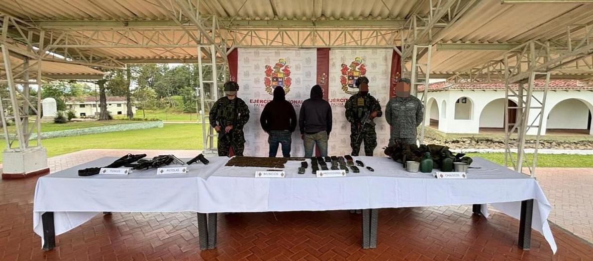 Presuntos integrantes de alias ‘Mordisco’.