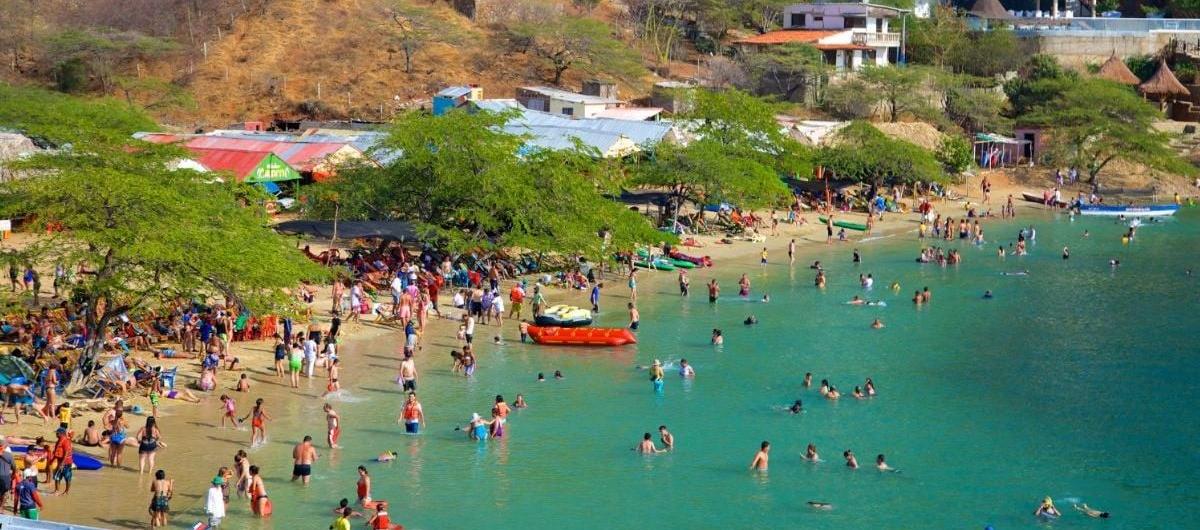 El balneario de Taganga.
