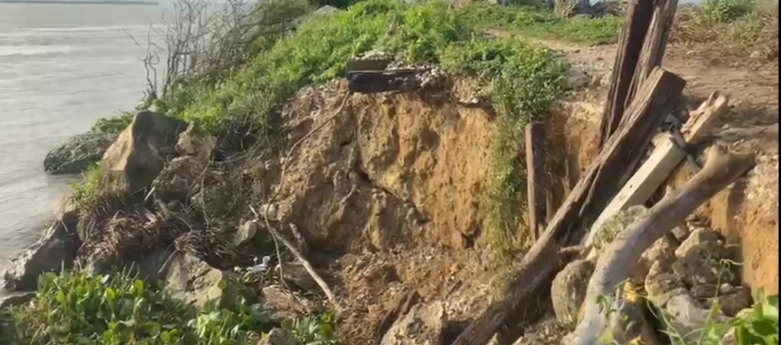 Imagen de la socavación.