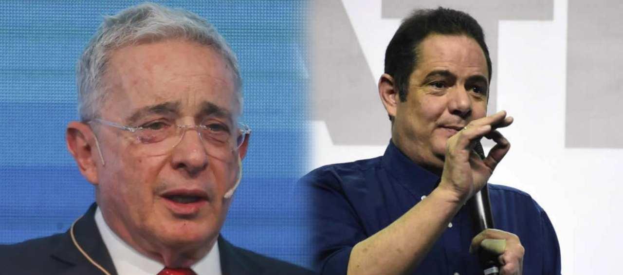 Álvaro Uribe y Germán Vargas Lleras, líderes del Centro Democrático y Cambio Radical.