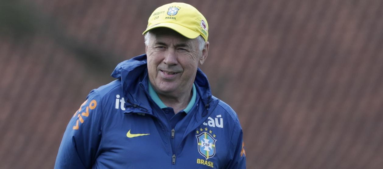 El italiano Carlo Ancelotti, entrenador de la selección brasileña. 