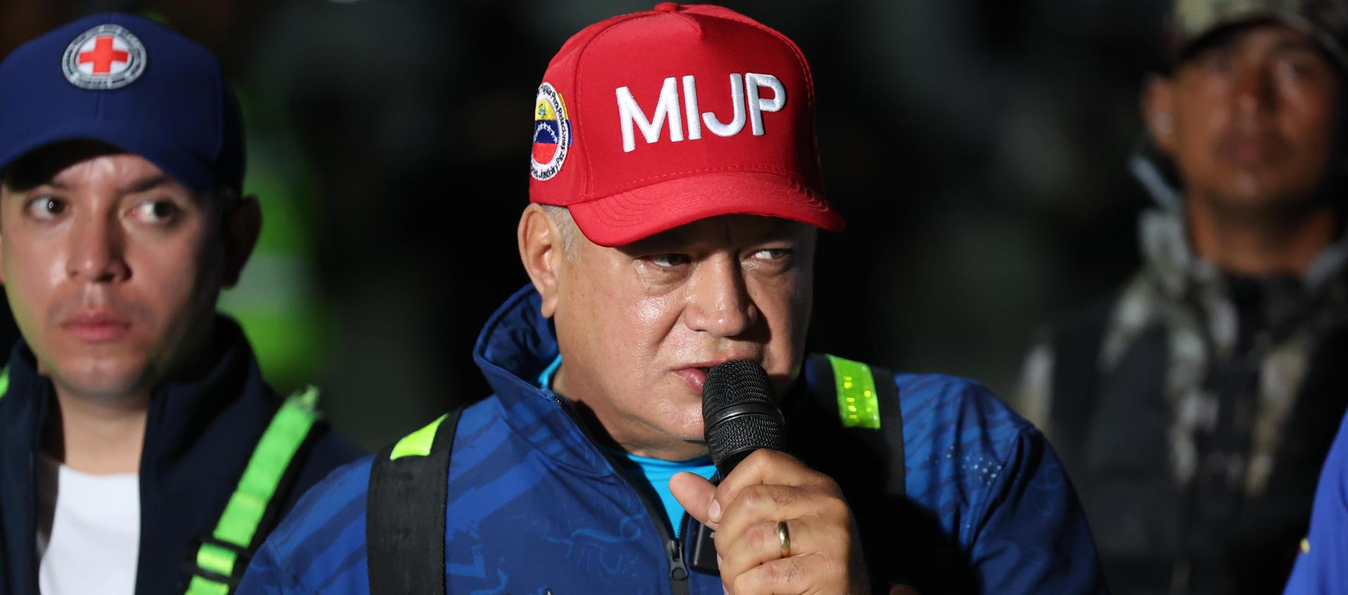 Diosdado Cabello, ministro de Interior y Justicia de Venezuela.