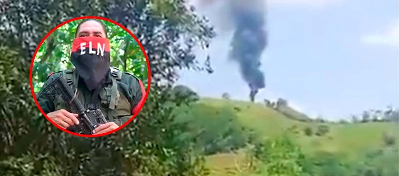ELN se adjudicó el atentado en Amalfi, Antioquia. 