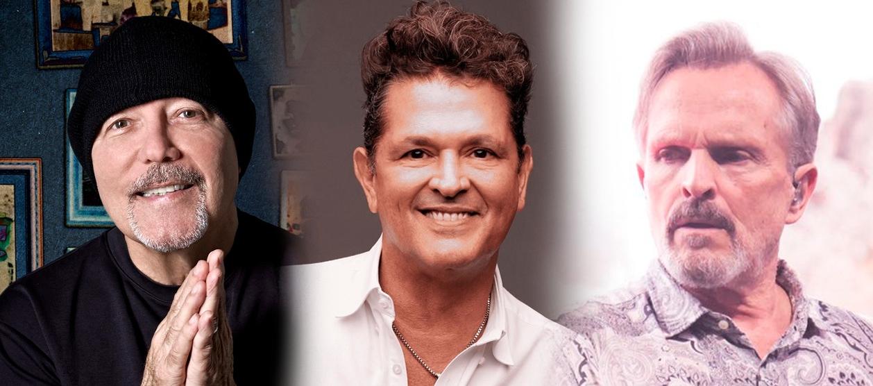 Rubén Blades, Carlos Vives, Miguel Bosé. 