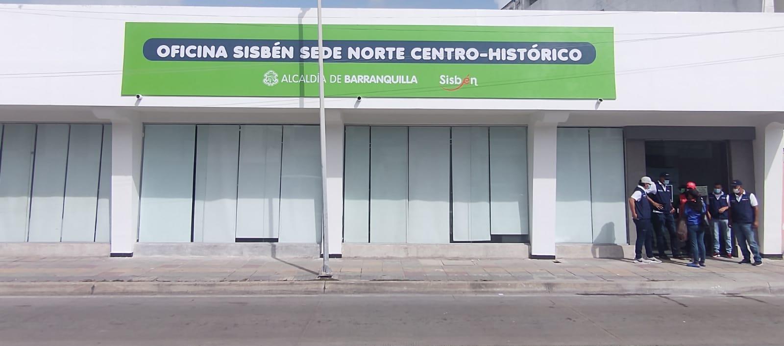 Una de las oficinas del Sisbén en Barranquilla.