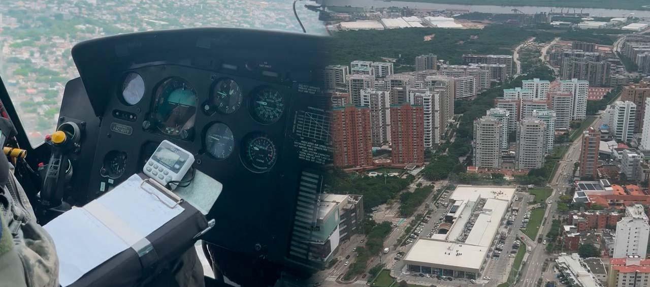 Sobrevuelos por Barranquilla. 
