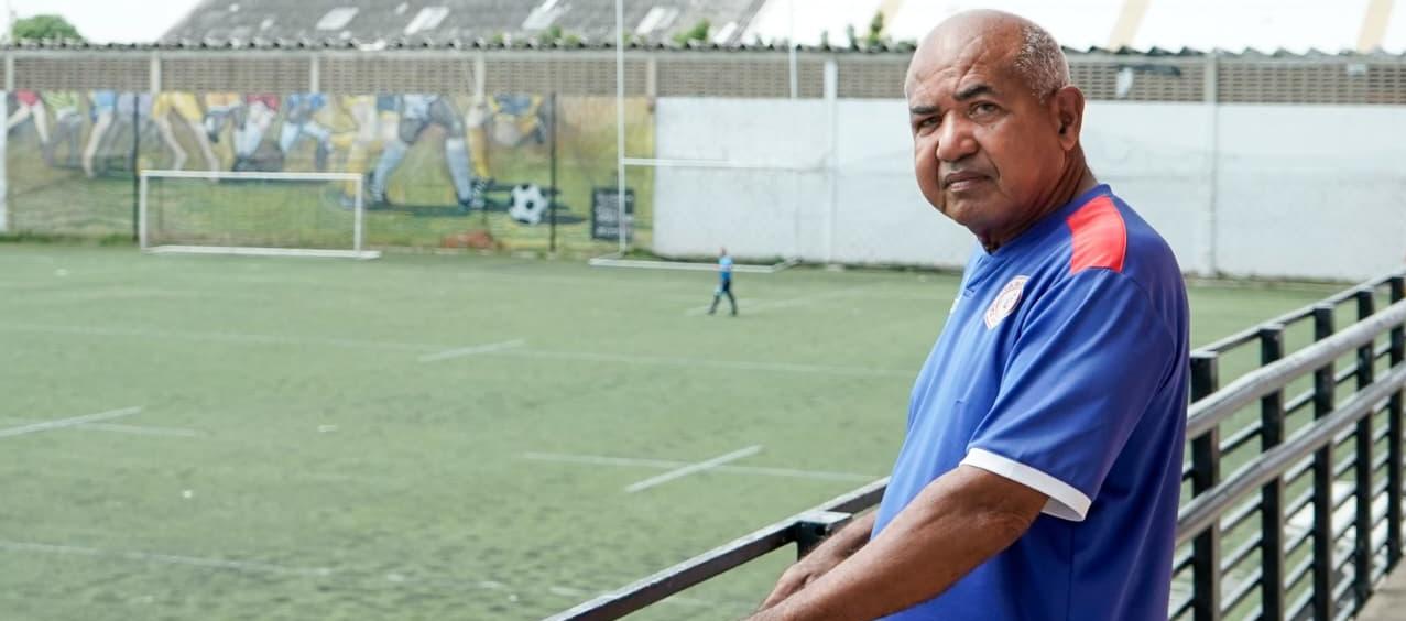 Sócrates Rodríguez en su segunda casa, el estadio Moderno Julio Torres.