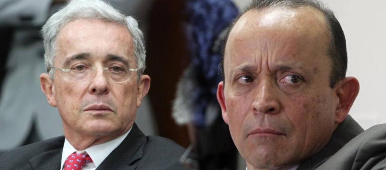 Álvaro Uribe y Santiago Uribe.