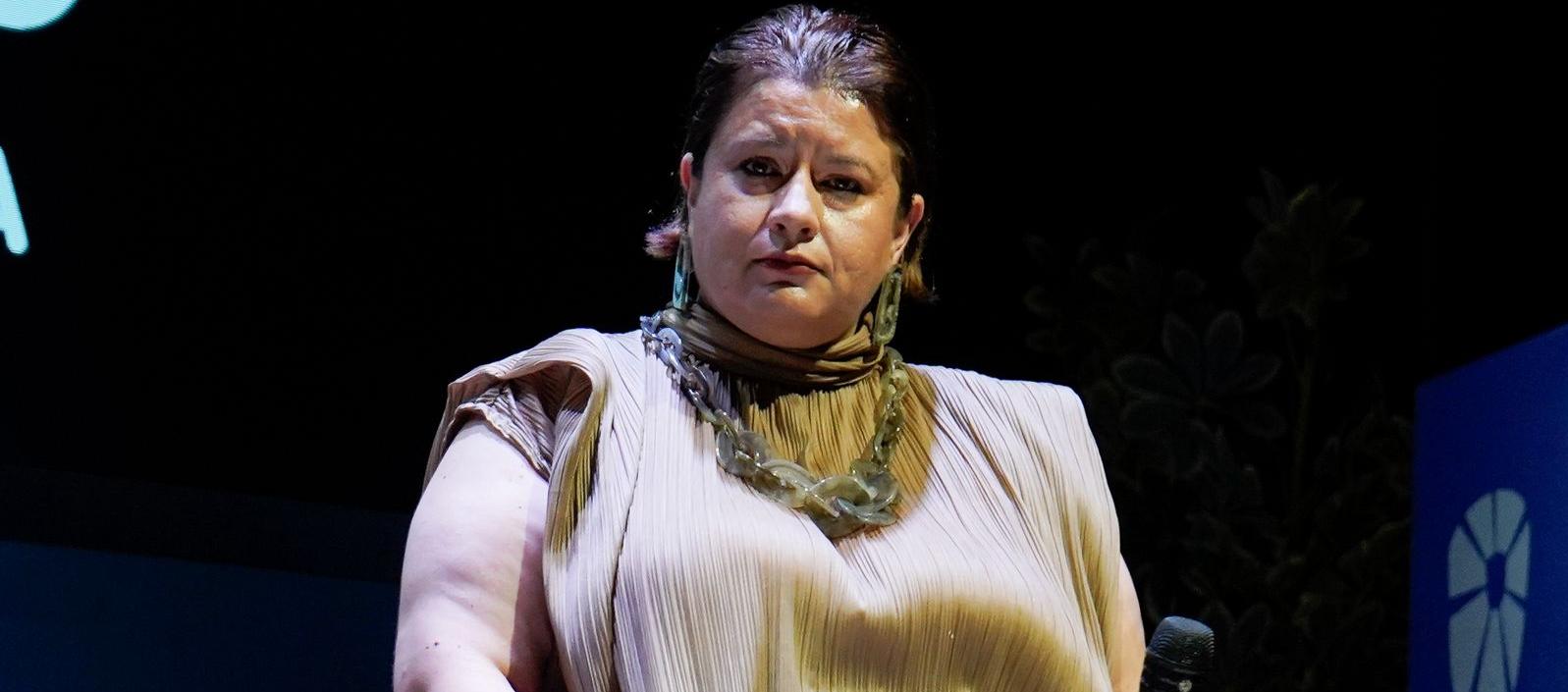 Luz Lancheros durante el conversatorio 'Enseñando hoy para el futuro'. 