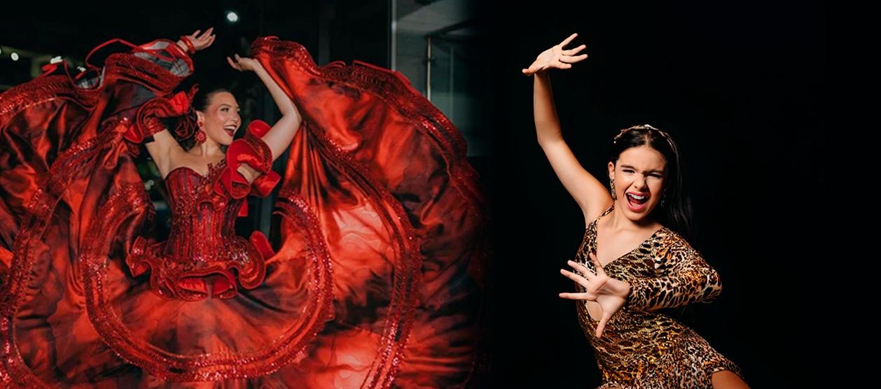 Reina del Carnaval 2026, Michelle Char Fernández, y la Reina del Carnaval de los Niños, Sharon Acosta.