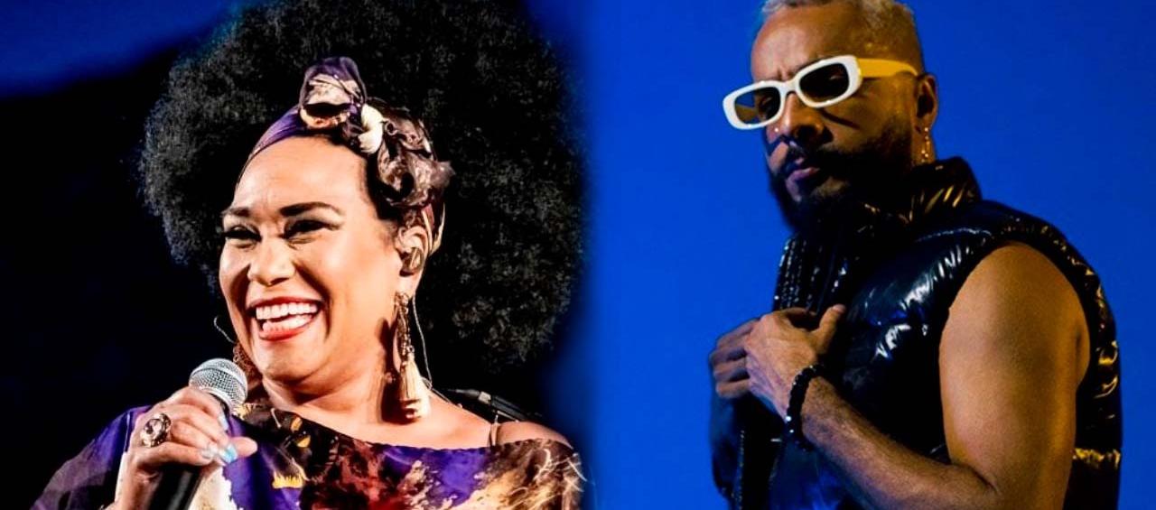  La cantautora cubana Aymée Nuviola y el salseo barranquillero Tommy Ruiz. 