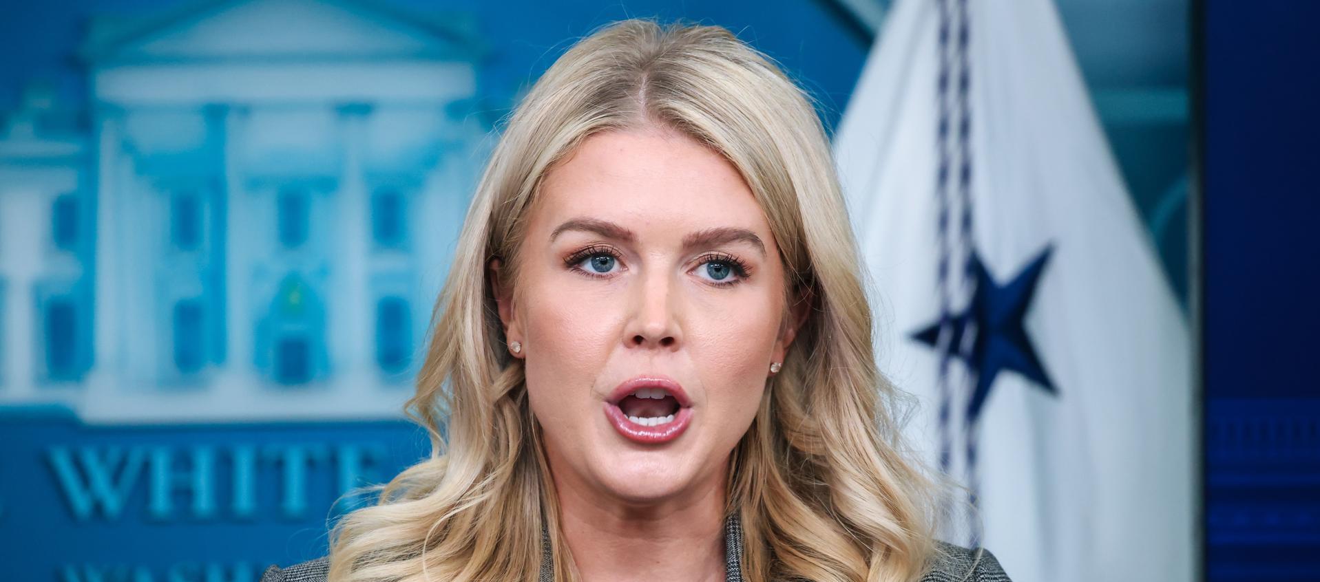 Secretaria de prensa de la Casa Blanca, Karoline Leavitt.
