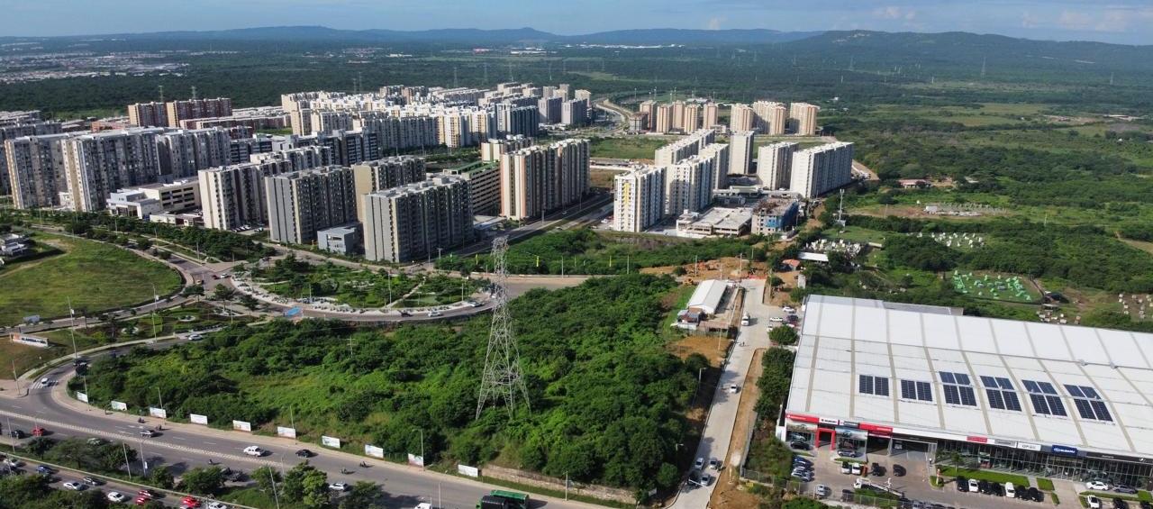 Panorámica de la urbanización Alameda del Río, en Barranquilla. 