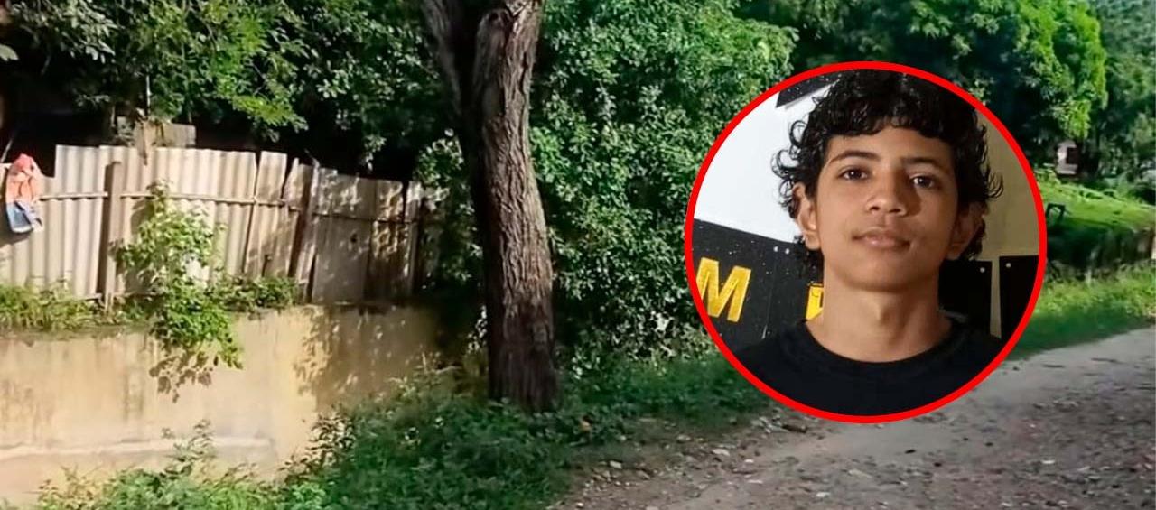 La zona donde cayó el menor Albes Jesús Revilla.