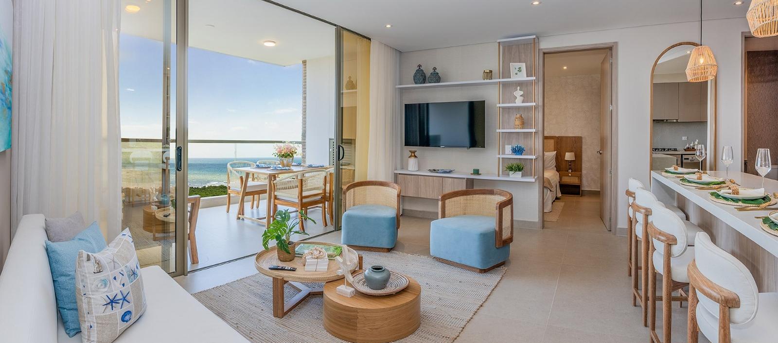 Apartamento modelo de Puntamarina Beach. 