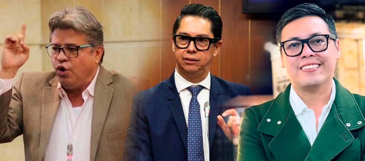 Wilson Arias, Pedro Flórez y Walter Rodríguez, más conocido como 'Wally'.