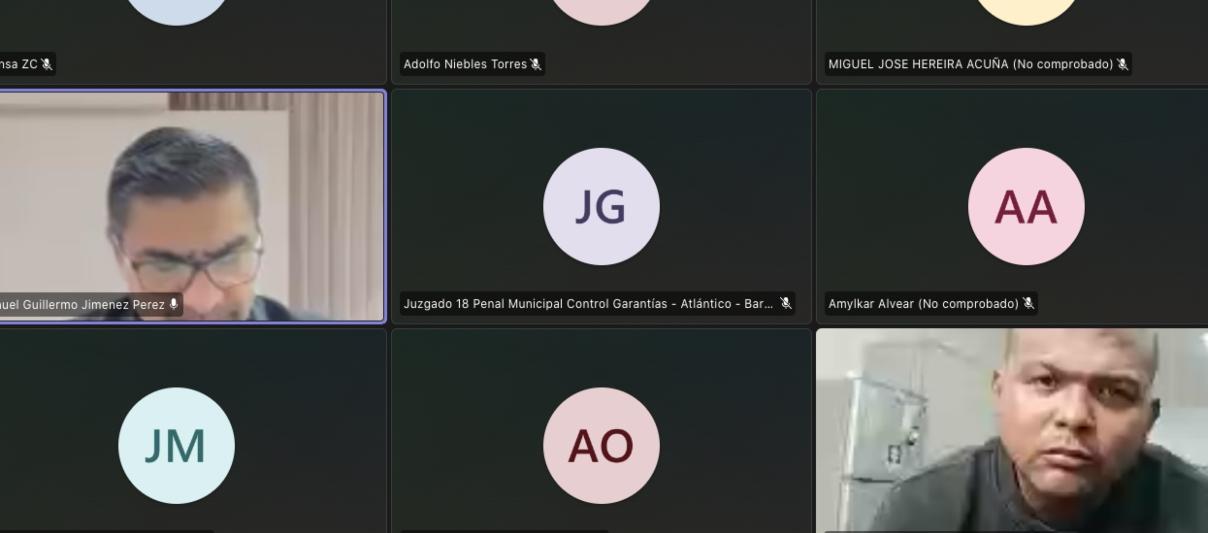 Aspecto de la audiencia virtual. 