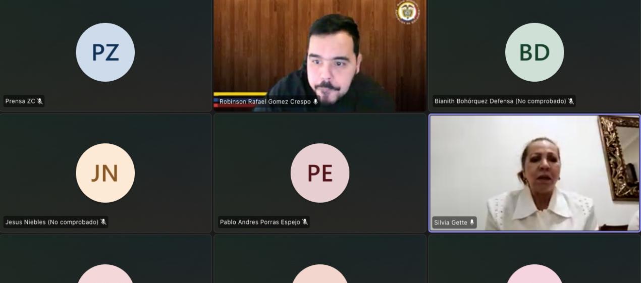 Silvia Gette Ponce en la audiencia de este miércoles. 