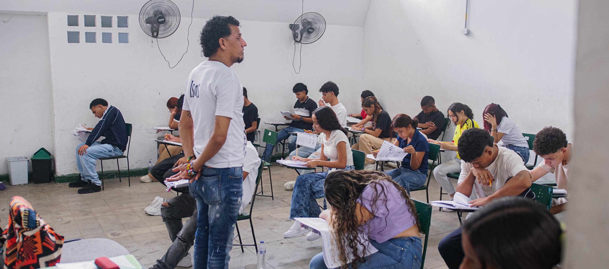 Aula de clase en Soledad.