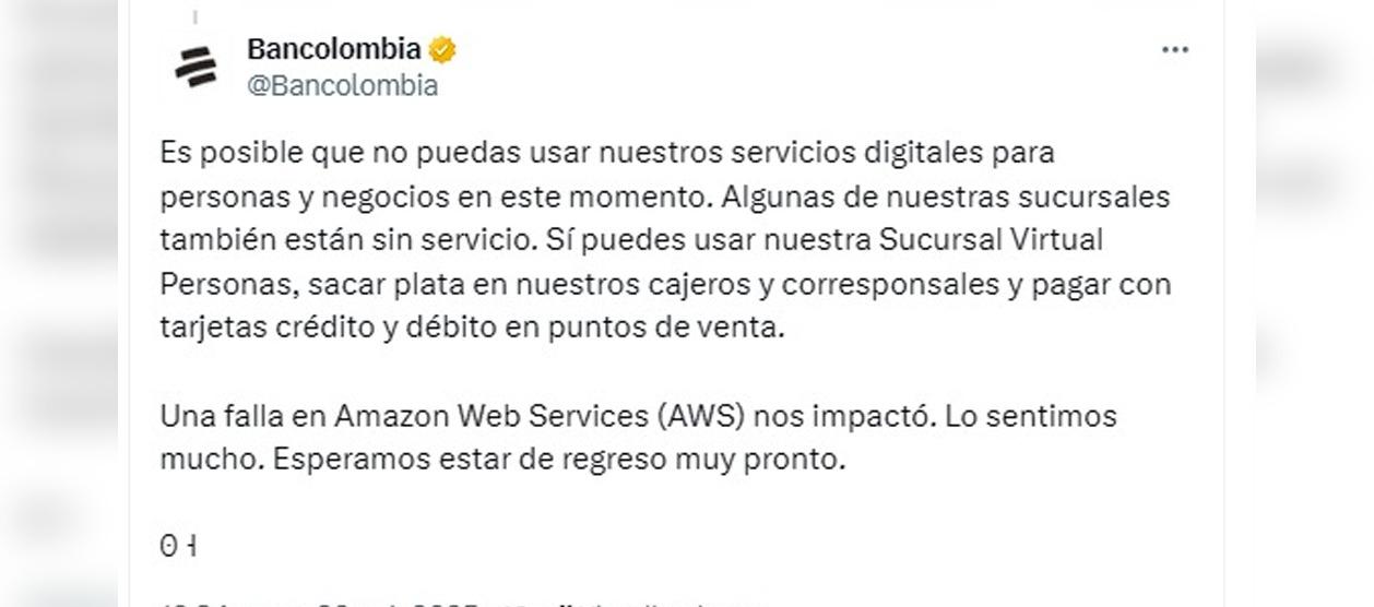 Informe de Bancolombia.