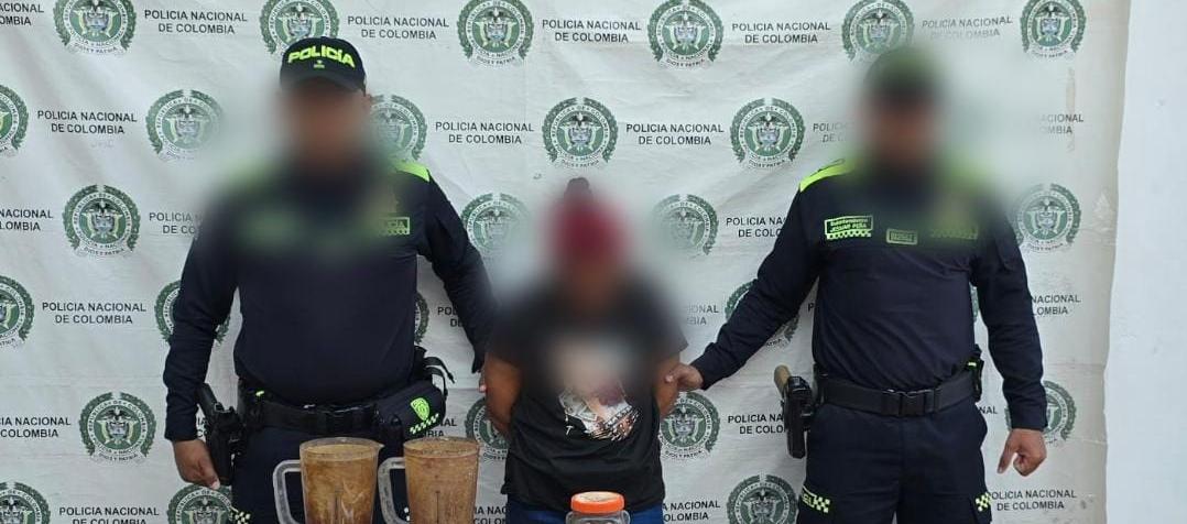 Mujer capturada en Mompox. 