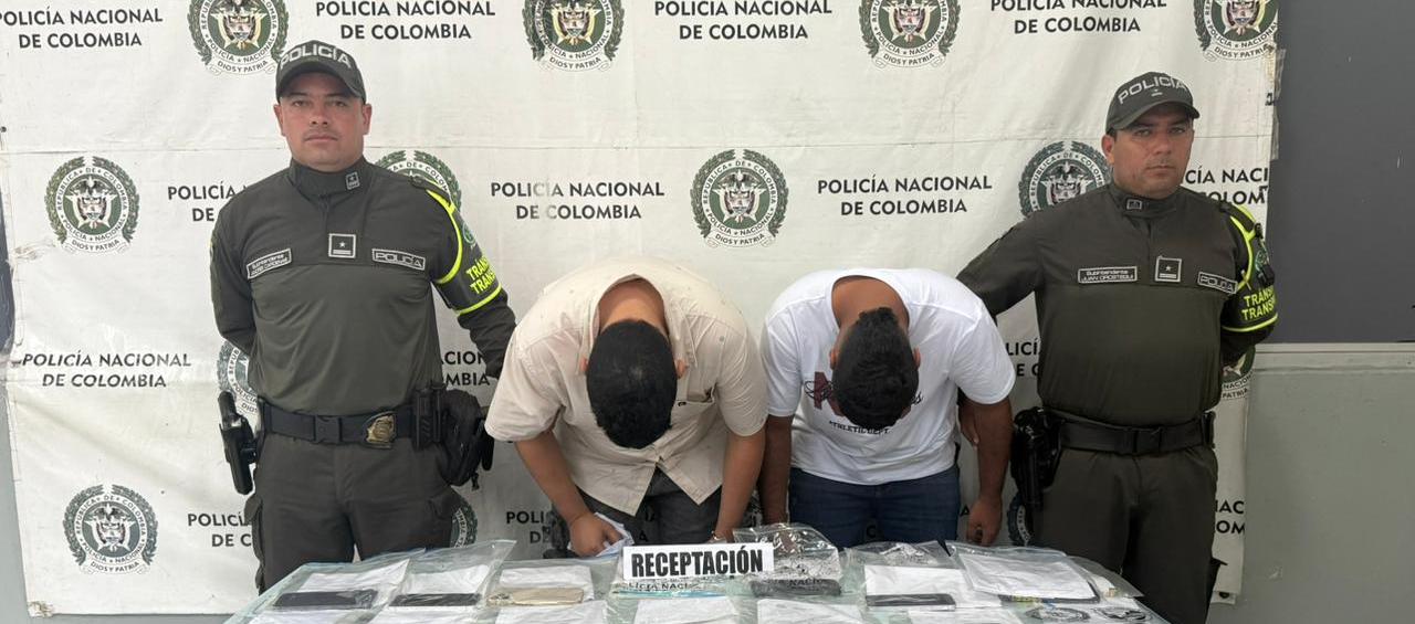 Capturados por el hurto de 39 celulares.