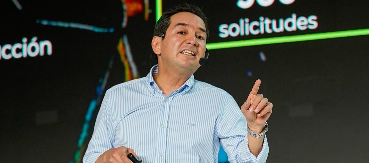 Carlos Cante durante la Cumbre de Fenalcarbón en Barranquilla.