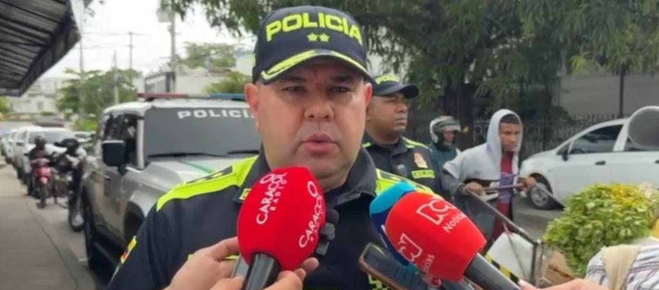 General Gelver Yecid Peña, comandante de la Policía de Cartagena. 