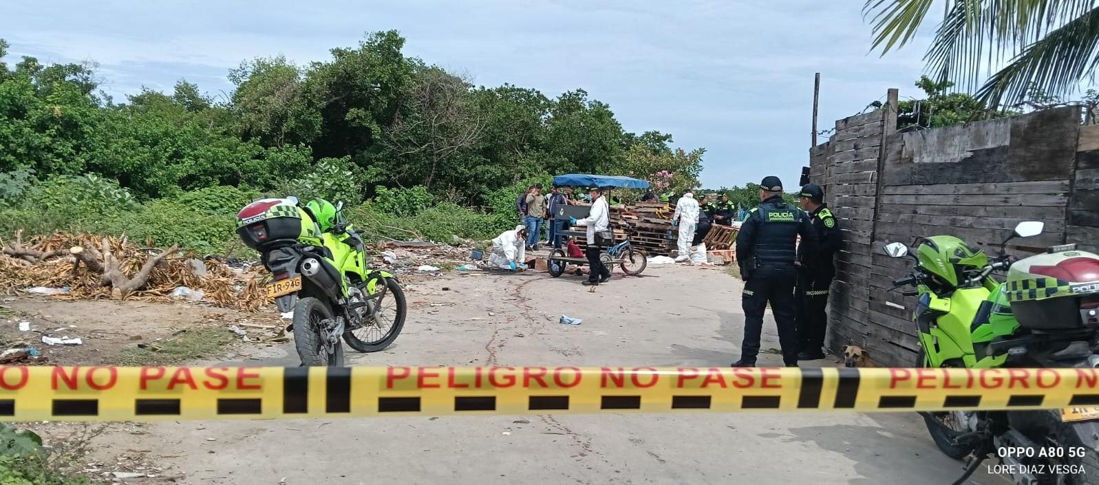 Homicidio en el barrio Las Flores.