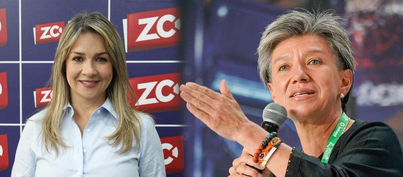 Vicky Dávila y Claudia López.