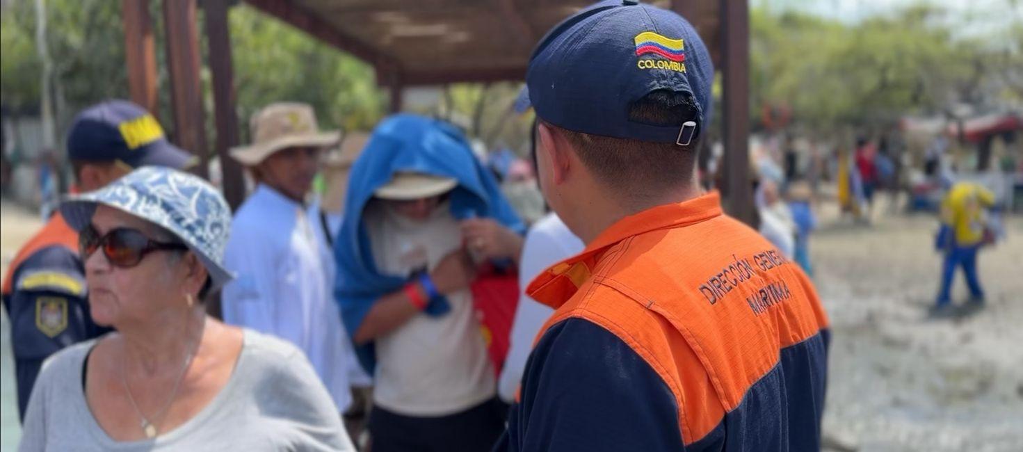 Operativo de la Dimar.