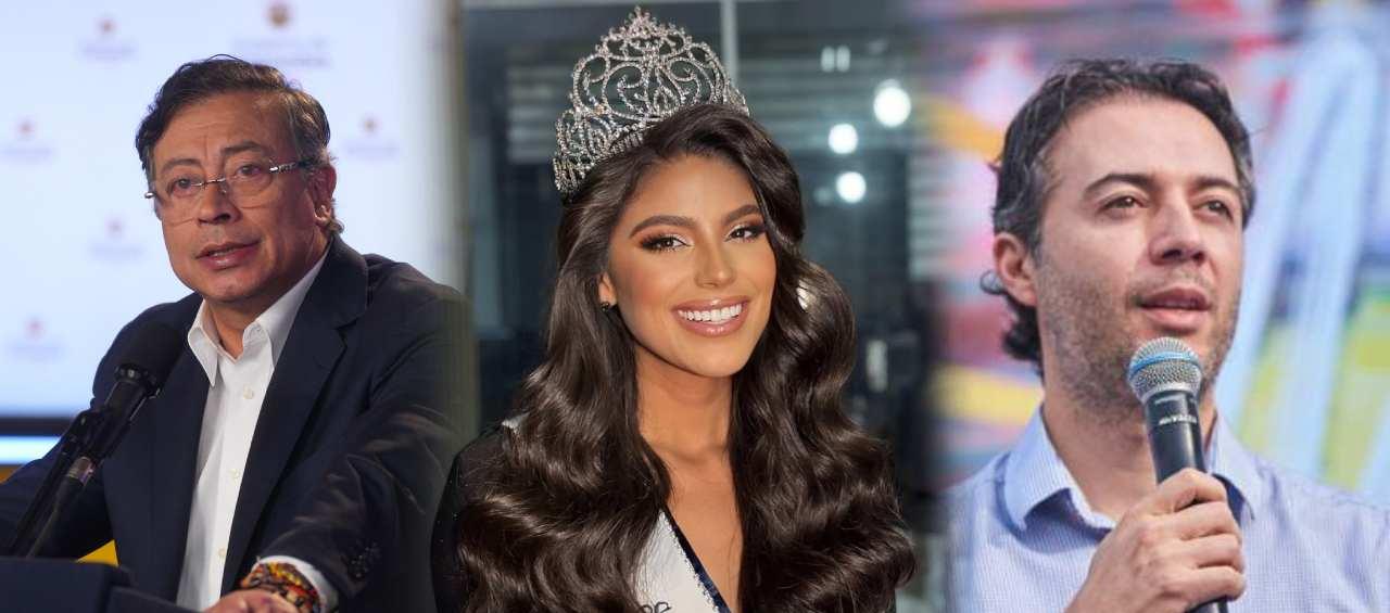 El Presidente Gustavo Petro, Laura Gallego Solís y Daniel Quintero.