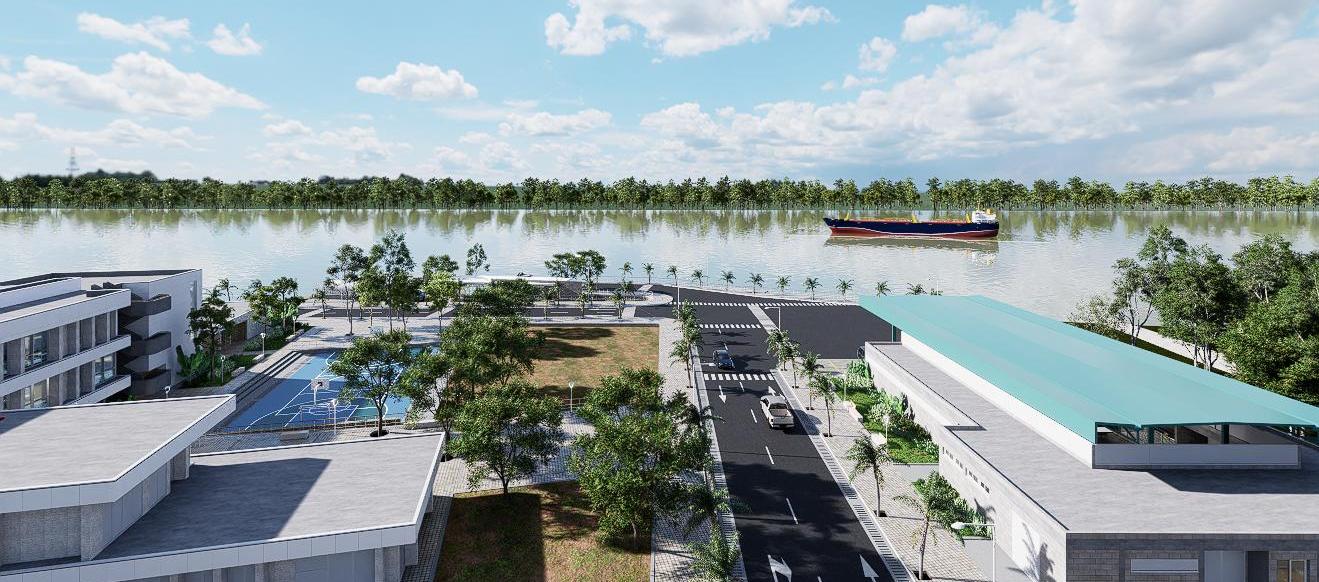 Render Estación de Guardacostas de Barranquilla.