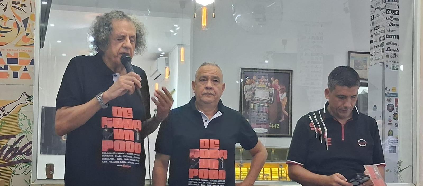 Isidoro Corkidi, Manuel Henríquez y Jaime Zabala, durante la maratón musical.