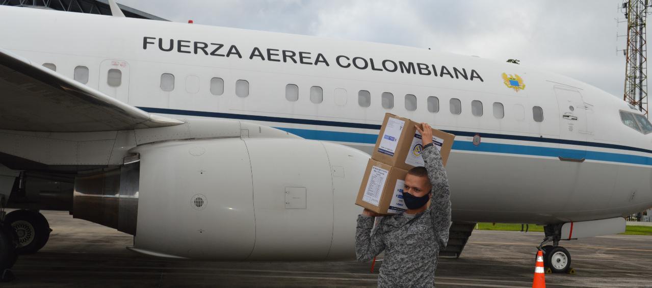 Imagen del avión presidencial. 