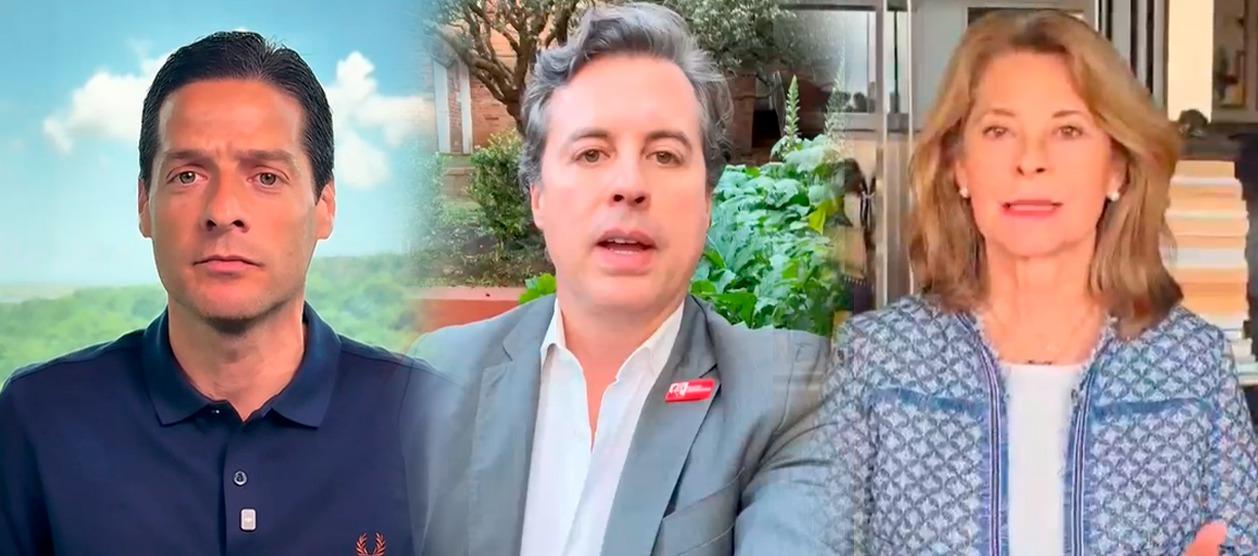 Mauricio Gómez Amín, Juan Manuel Galán y Marta Lucía Ramírez.