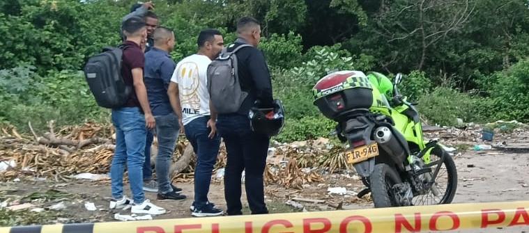 Escenario donde fue asesinado un joven en el barrio Las Flores, en el mes de octubre. 