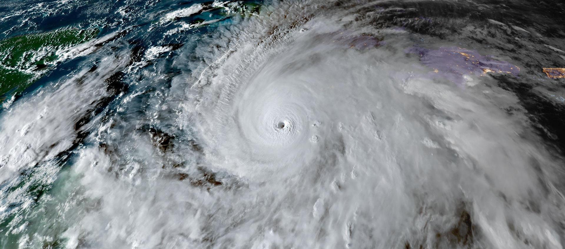 Aspecto desde el espacio del huracán Melissa a su paso por Jamaica. 