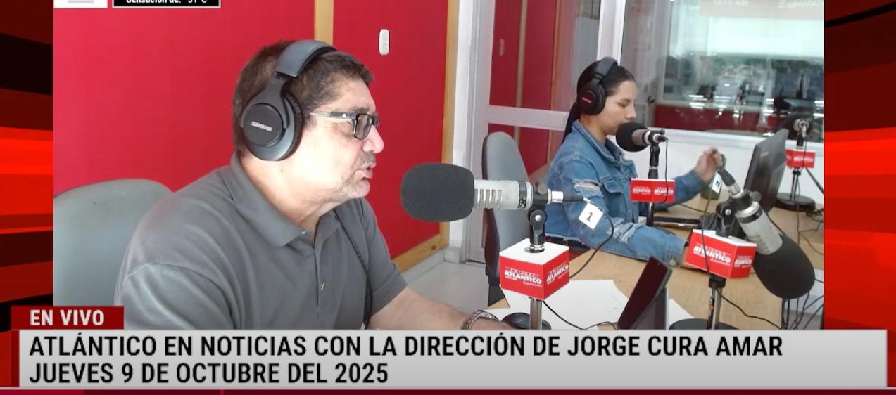 Transmisión de Atlántico en Noticias.